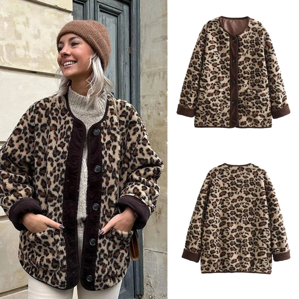 DIANA™- Leoparden-Winterjacke