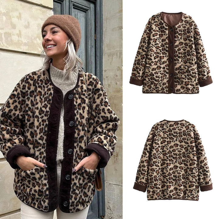 DIANA™- Leoparden-Winterjacke