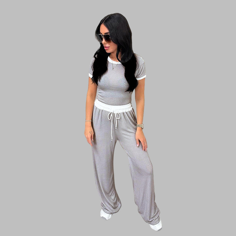 PLATU™ - Freizeit-Set aus Kurzarmshirt und weiter Hose
