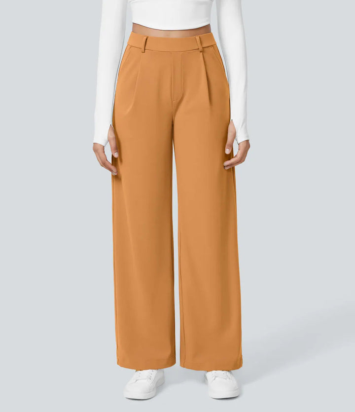 CHARMIE™ - Lässige High Waist Hose mit geradem Bein