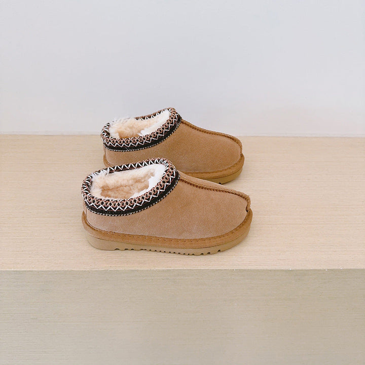 HALO™ - Bequeme, flauschige Outdoor-Pantoletten aus geflochtenem Wildleder