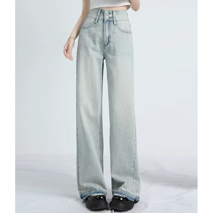MAVINA™ – Sommer Loose Fit Saum Jeans