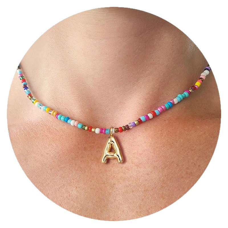 MACY™ - Bunte Bubble-Buchstaben-Halskette