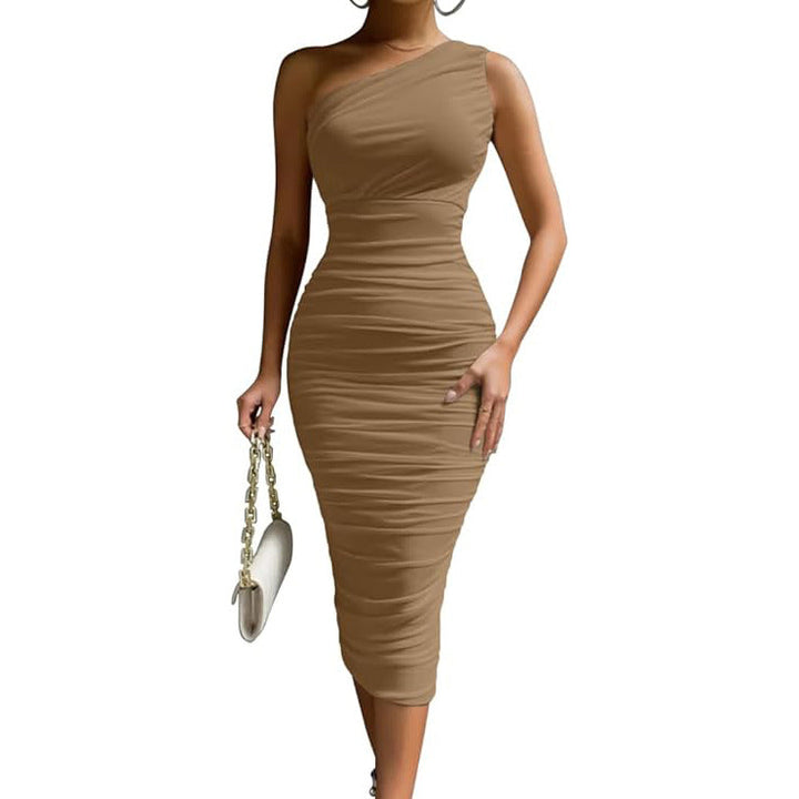 LIVY™ - Schickes, eng anliegendes, elegantes Midikleid