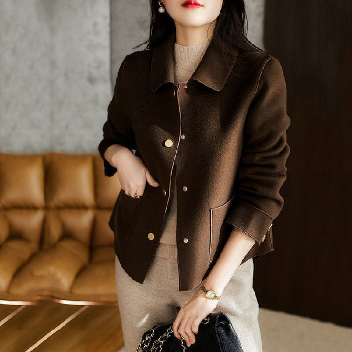 OVIDIA™ - Eleganter, langärmeliger Blazer mit Knopfleiste und Kragen