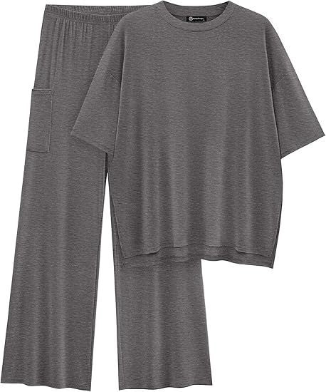 FILTA™ - Leger geschnittenes Basic-Oberteil und Hose mit Gummizugbund im Set