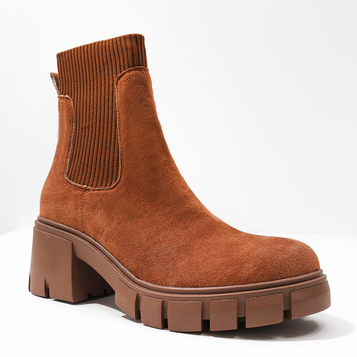 AVA™ - Chelsea Stiefeletten für Damen Chunky Slip On Stiefeletten