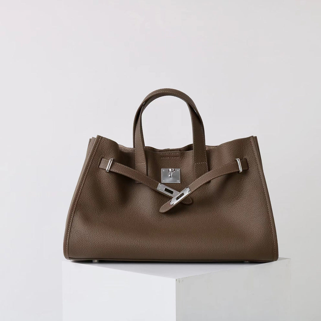 BEVERLEY™ - Große Shopper-Tasche aus echtem Rindsleder für Arbeit & Reisen