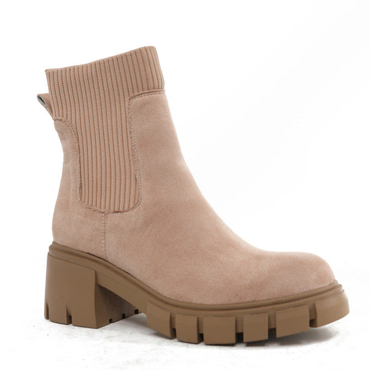 AVA™ - Chelsea Stiefeletten für Damen Chunky Slip On Stiefeletten