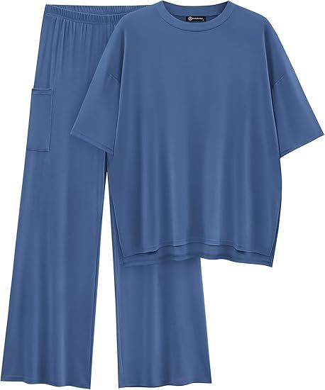 FILTA™ - Leger geschnittenes Basic-Oberteil und Hose mit Gummizugbund im Set