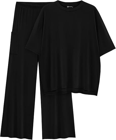 FILTA™ - Leger geschnittenes Basic-Oberteil und Hose mit Gummizugbund im Set