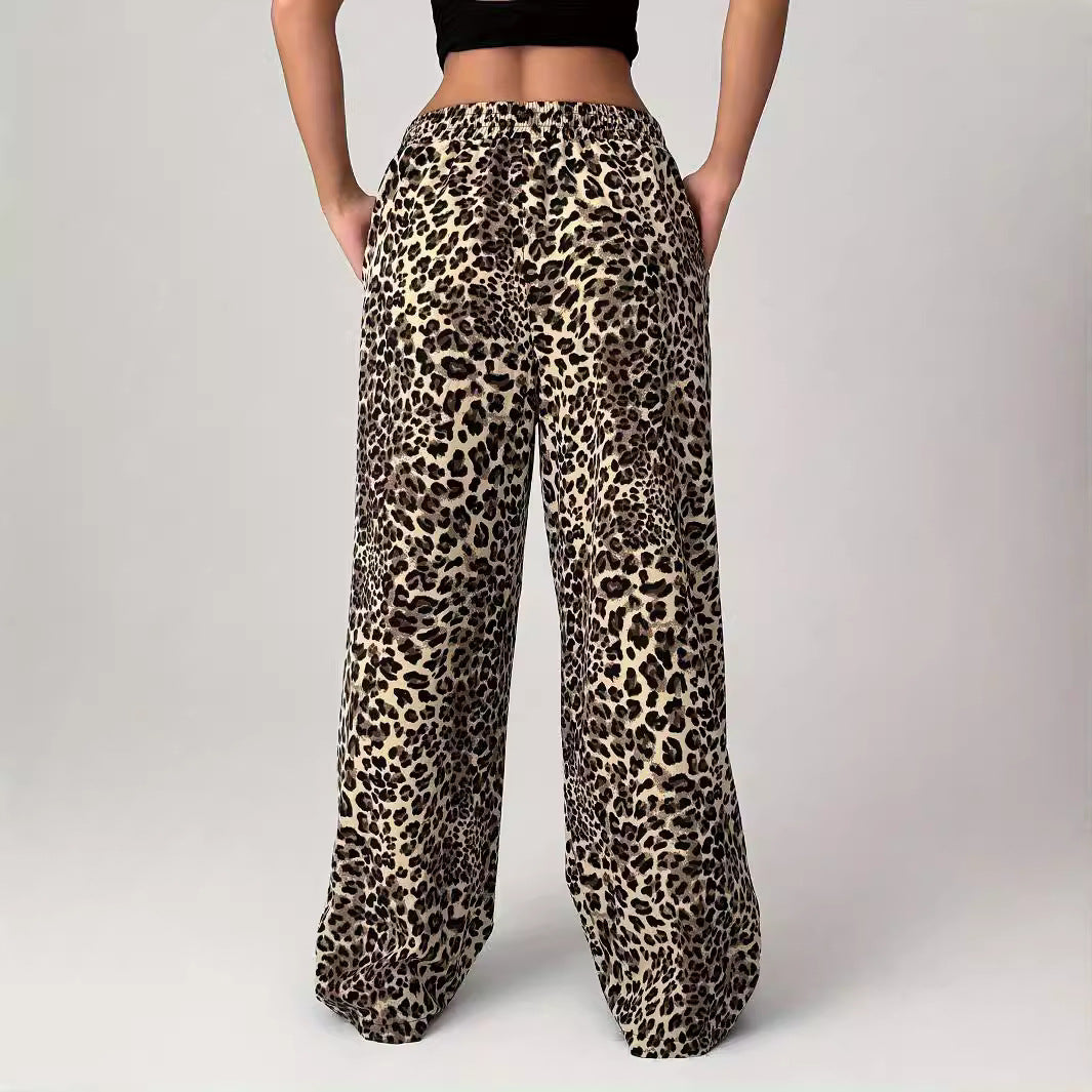LIEZEL™ – Bequeme Hose mit geradem Bein und Leopardenmuster