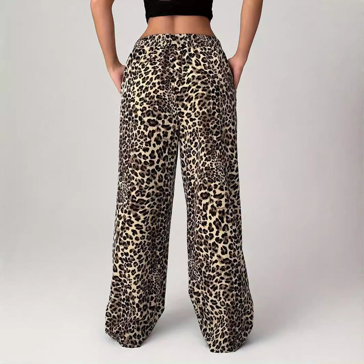 LIEZEL™ – Bequeme Hose mit geradem Bein und Leopardenmuster