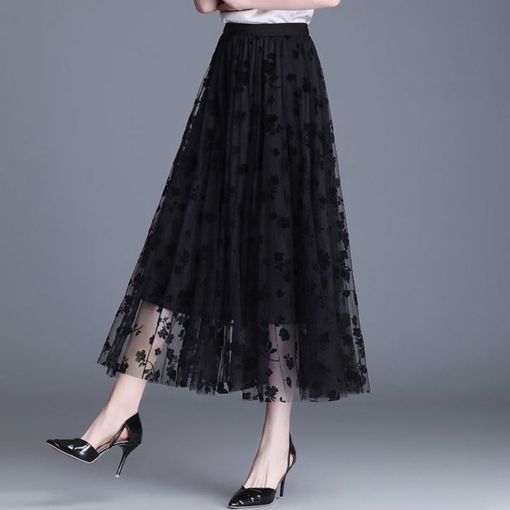ADELINE™ – Eleganter Midirock mit Blumenmuster