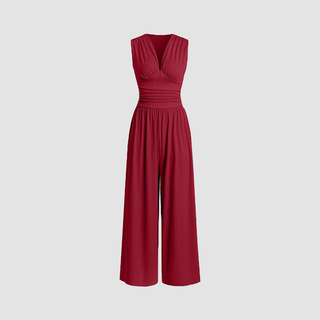 MARLOWE™ – Eleganter geraffter Freizeit-Jumpsuit