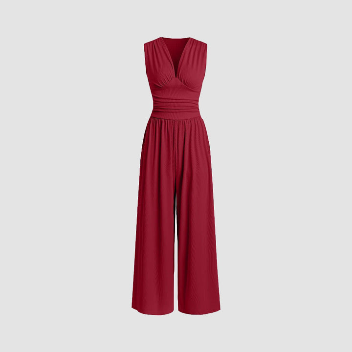 MARLOWE™ – Eleganter geraffter Freizeit-Jumpsuit