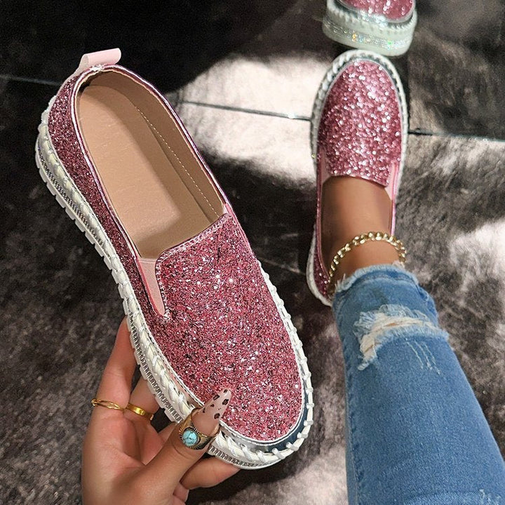 RUBEA™ – Modische Slip-On Glitzer-Loafer für den Alltag