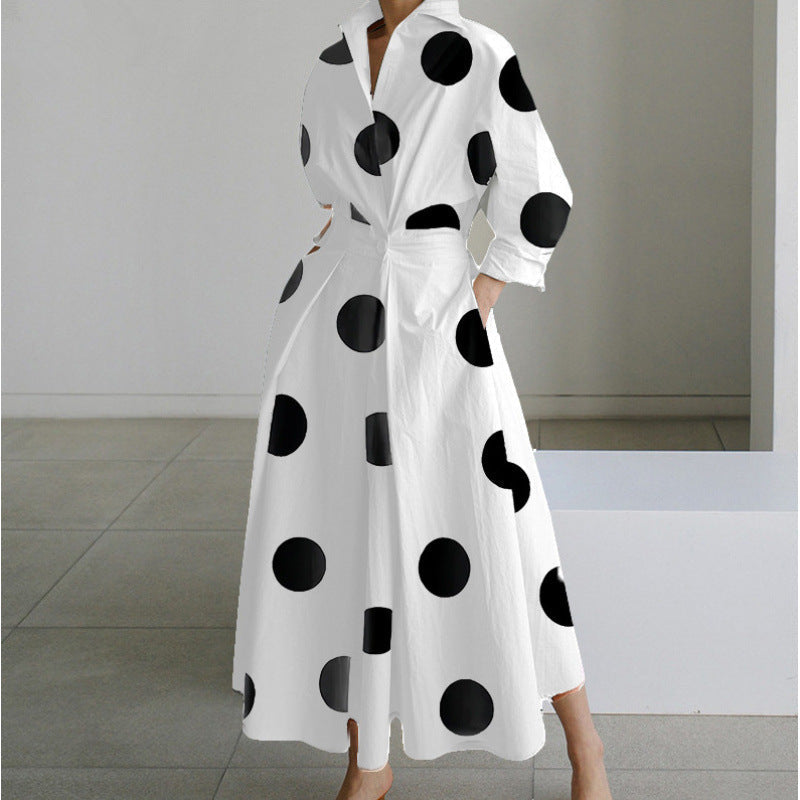 SOFER™ - Elegantes Wickel-Maxikleid mit Kragen