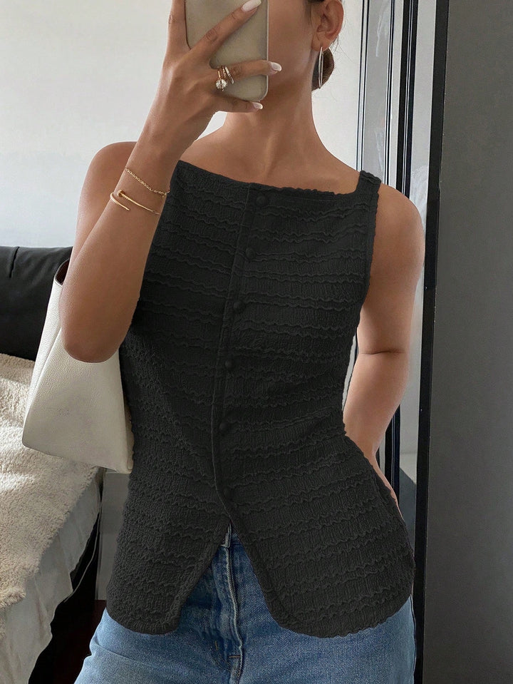 QUEENIE™ - Elegante, ärmellose Weste mit Knopfleiste