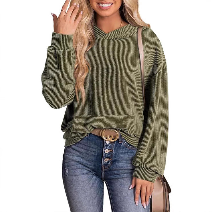 FORTUNA™ – Kuscheliger weicher lässiger Langarm-Kapuzenpullover