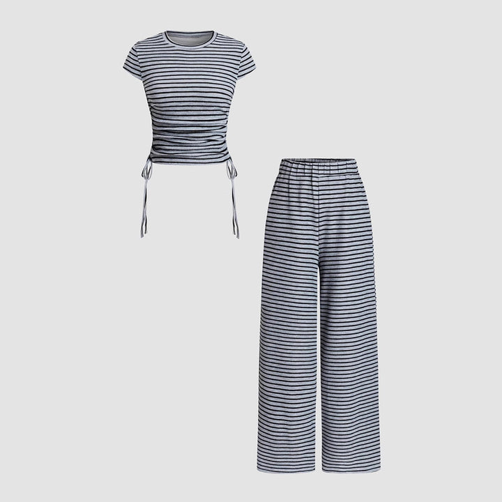 OWENA™ - Lässiges gestreiftes Lounge-Set im Partnerlook