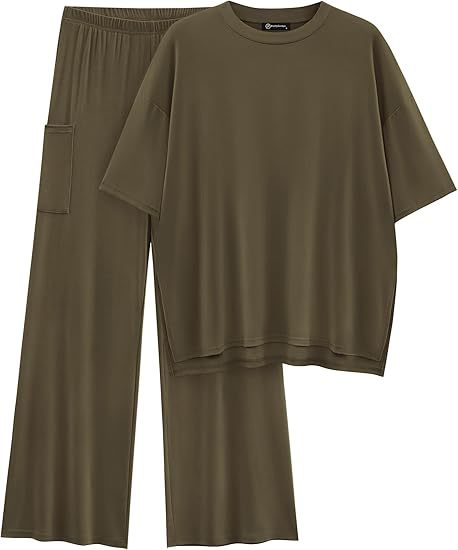 FILTA™ - Leger geschnittenes Basic-Oberteil und Hose mit Gummizugbund im Set