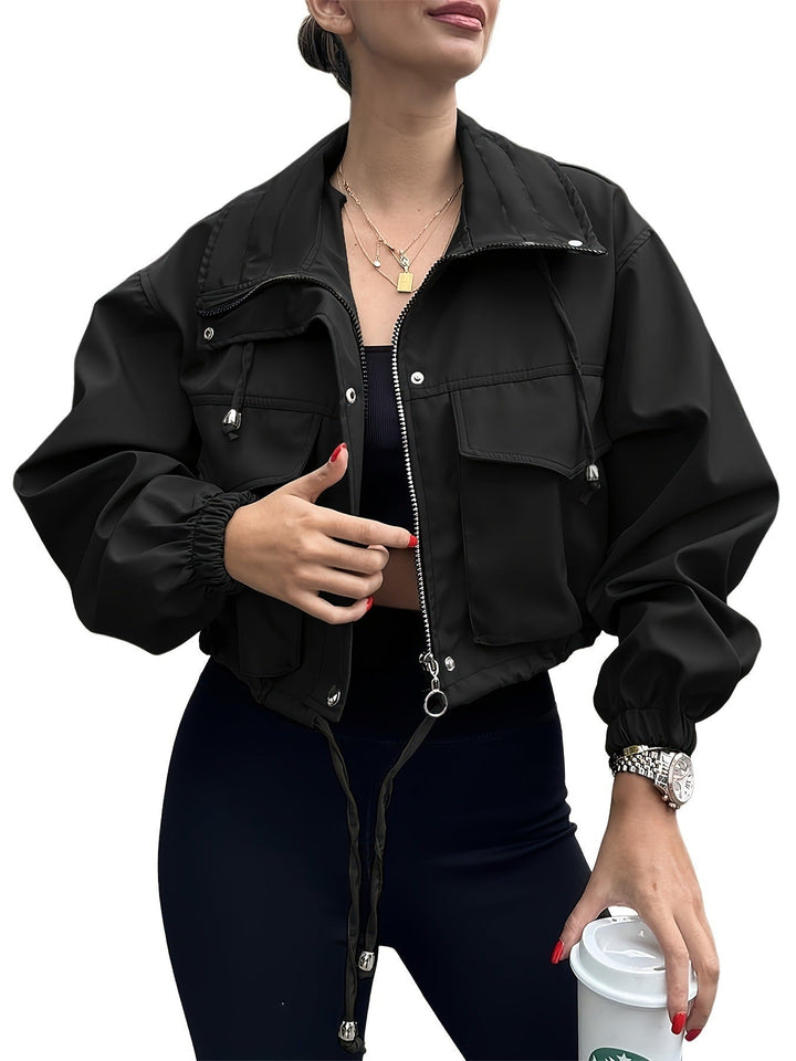 AGAPITA™ – Leichte bauchfreie Jacke mit Reißverschluss
