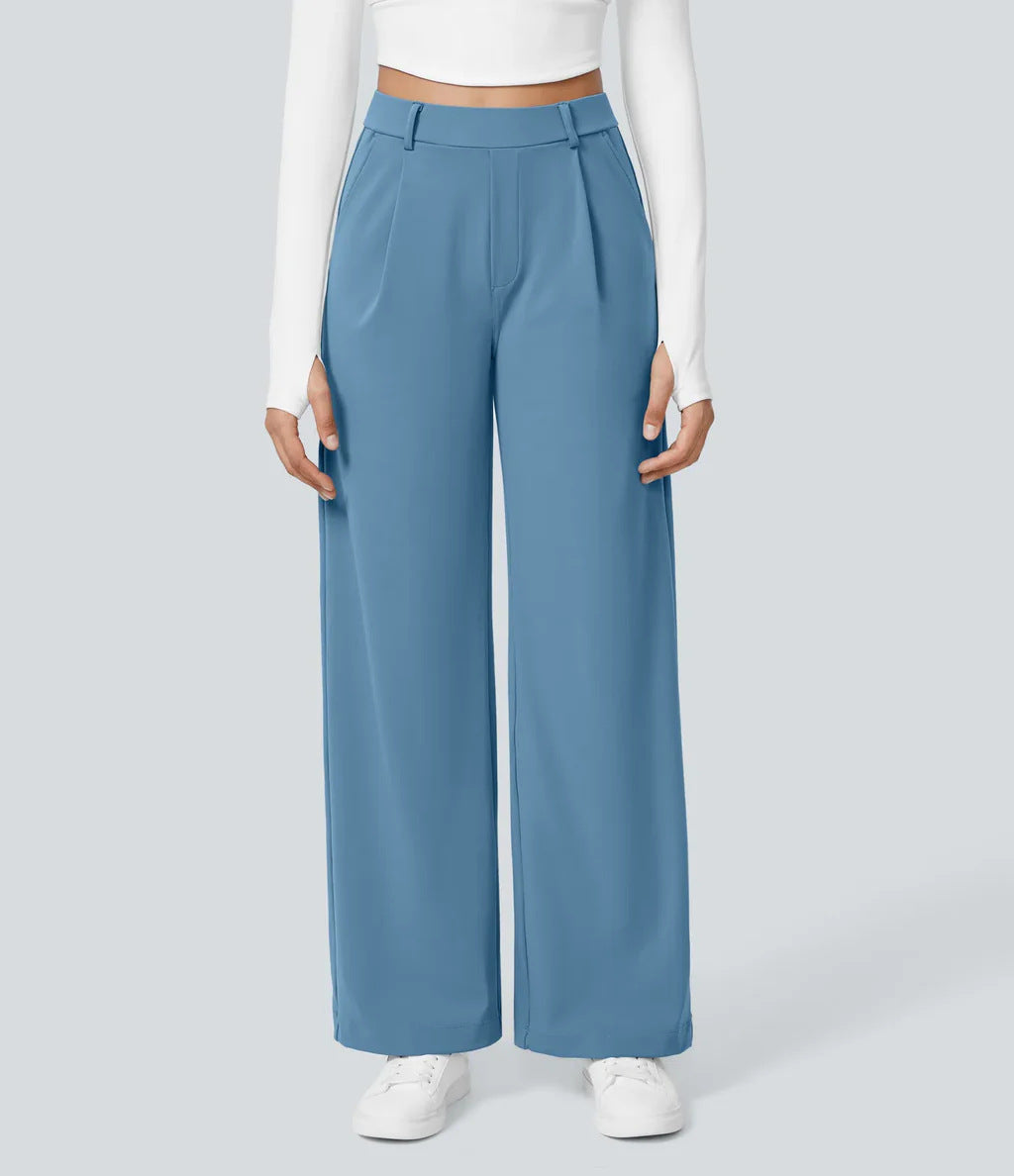 CHARMIE™ - Lässige High Waist Hose mit geradem Bein