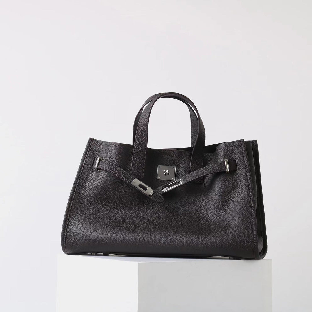 BEVERLEY™ - Große Shopper-Tasche aus echtem Rindsleder für Arbeit & Reisen