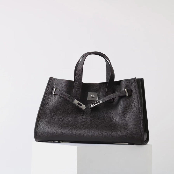 BEVERLEY™ - Große Shopper-Tasche aus echtem Rindsleder für Arbeit & Reisen