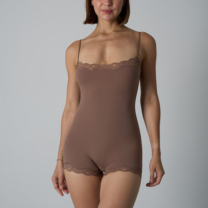 MARILYN™ – Schicker, schmaler, nahtloser Body mit Spaghettiträgern