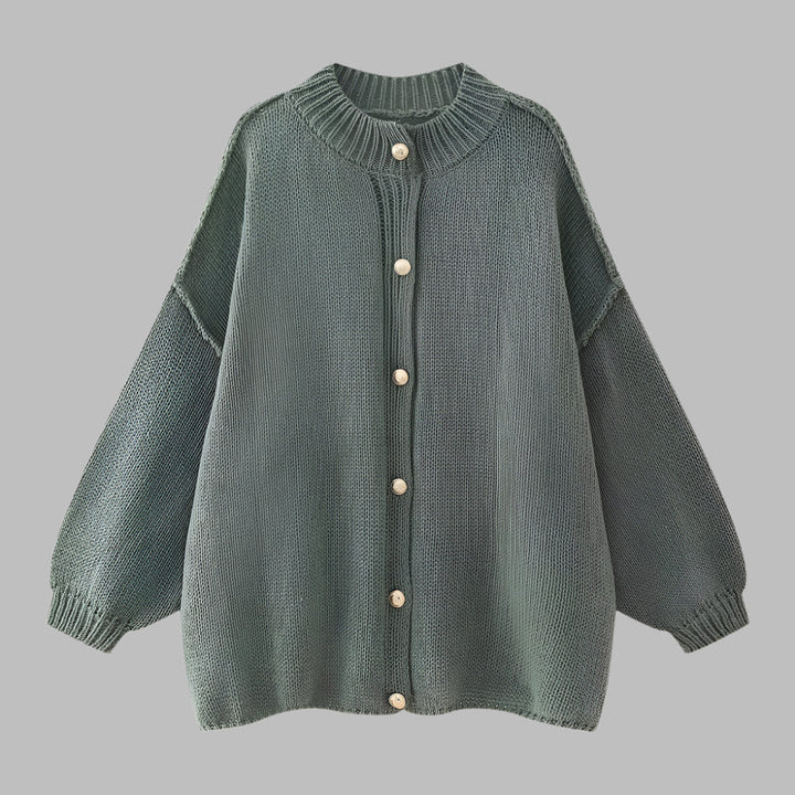 GANI™ – Klassischer durchgeknöpfter Langarmcardigan