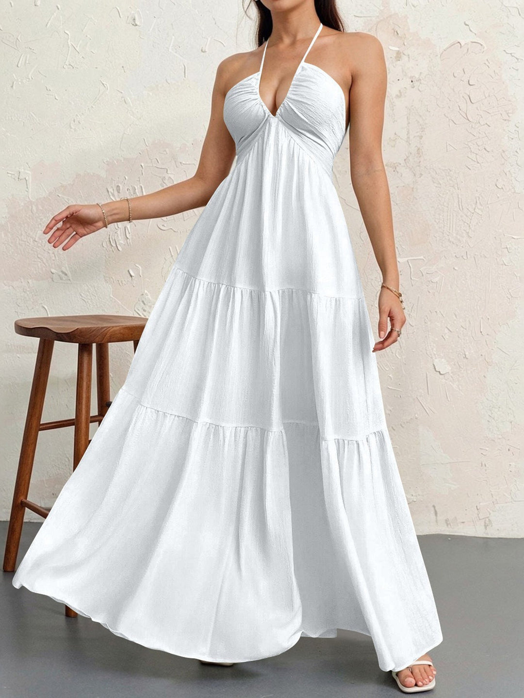 WALO™ - Lässiges, ärmelloses Sommer-Maxikleid mit lockerer Passform