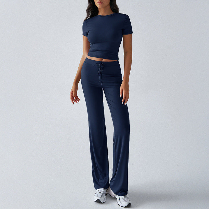 MARGARITA™ – Alltägliches Kurzarm-Crop-Top- und Jogger-Set