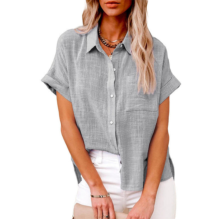AUDRINE™ – Bequeme legere Bluse mit Knopfleiste