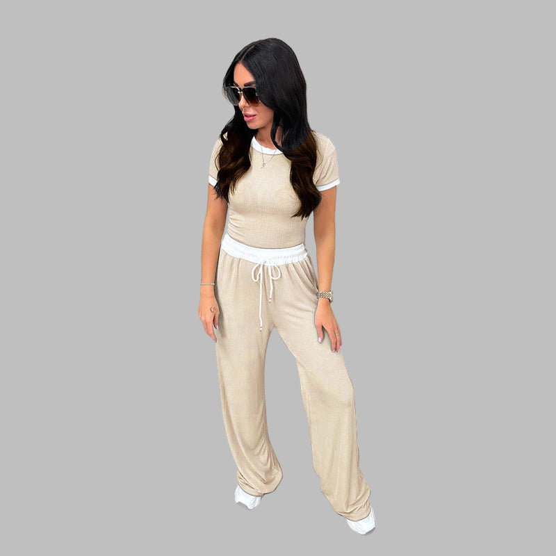 PLATU™ - Freizeit-Set aus Kurzarmshirt und weiter Hose