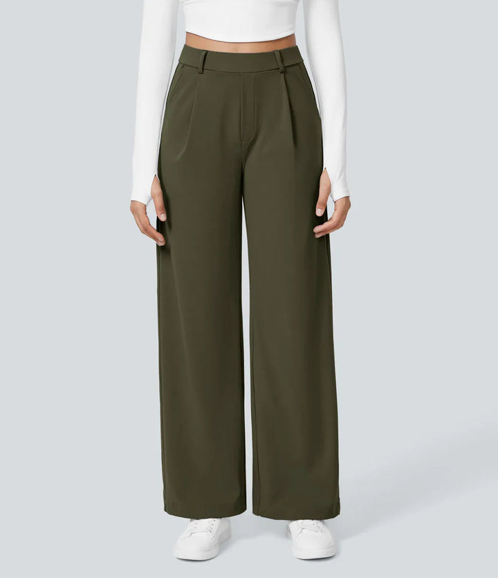 CHARMIE™ - Lässige High Waist Hose mit geradem Bein