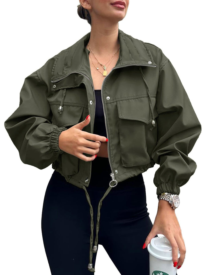 AGAPITA™ – Leichte bauchfreie Jacke mit Reißverschluss