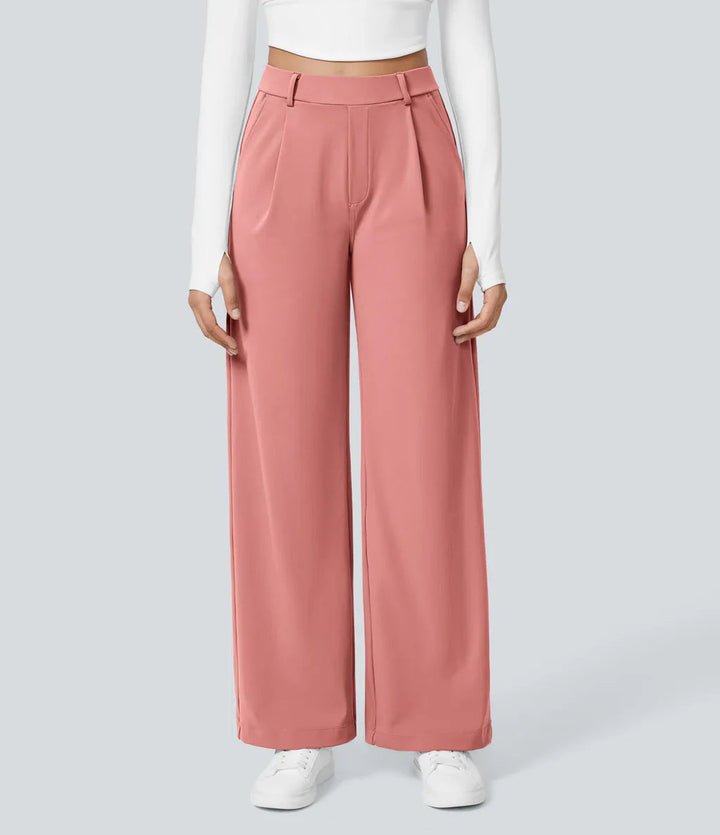 CHARMIE™ - Lässige High Waist Hose mit geradem Bein