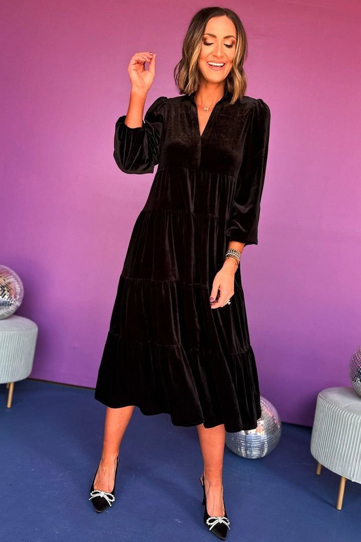 DALORA™ - Midikleid aus Samt