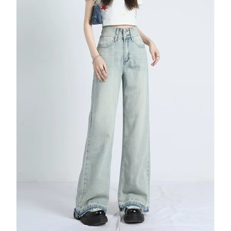 MAVINA™ – Sommer Loose Fit Saum Jeans