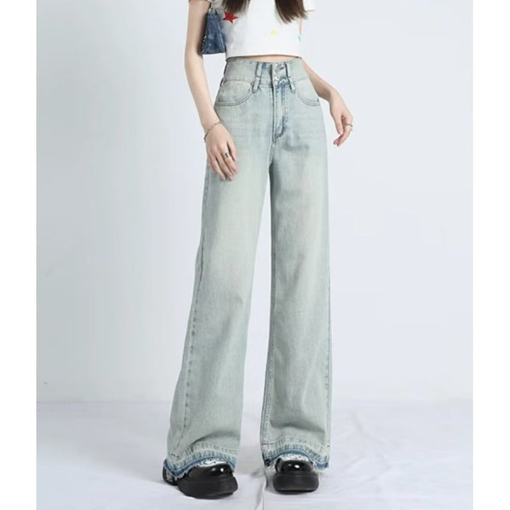MAVINA™ – Sommer Loose Fit Saum Jeans