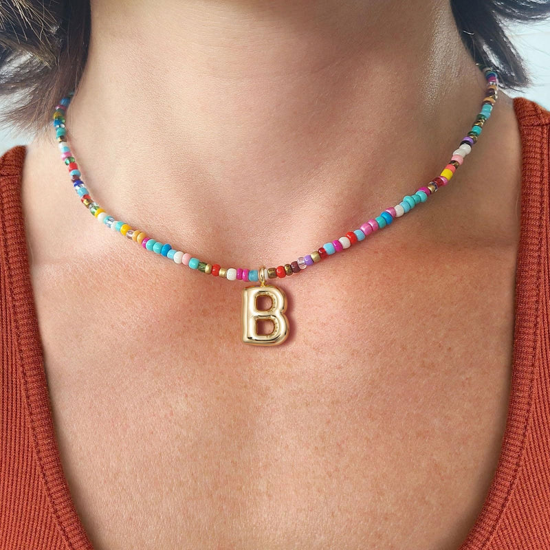 MACY™ - Bunte Bubble-Buchstaben-Halskette