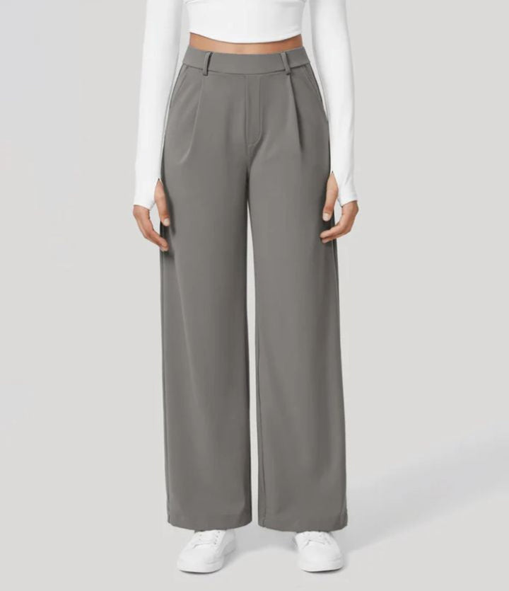 CHARMIE™ - Lässige High Waist Hose mit geradem Bein