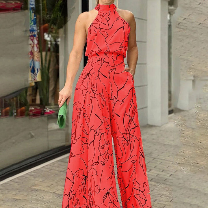 QIANA™ - Eleganter, ärmelloser Sommer-Jumpsuit mit weitem Bein und Bindeband