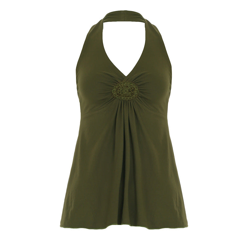 ELSATI™ – Freizeitliches Basic Neckholder-Top