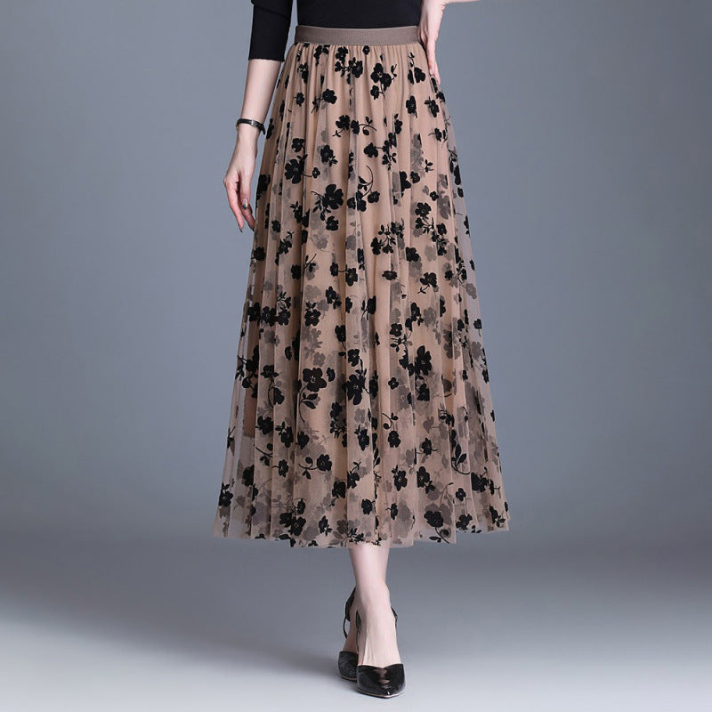ADELINE™ – Eleganter Midirock mit Blumenmuster