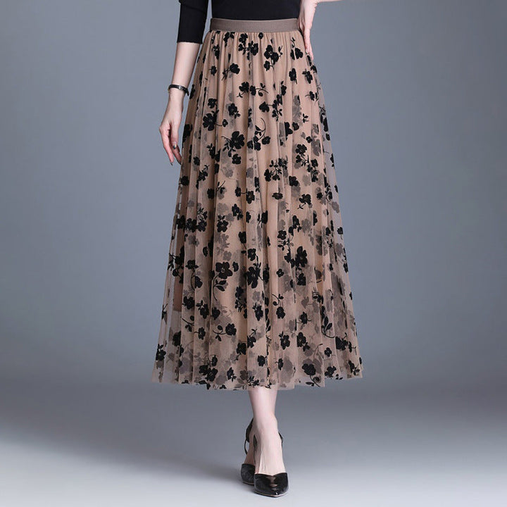 ADELINE™ – Eleganter Midirock mit Blumenmuster