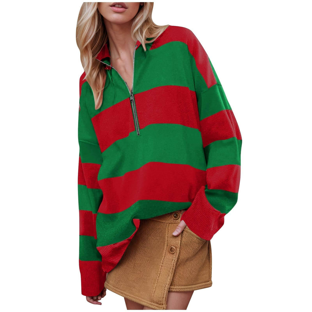 CAMILLA™ - Gemütlicher Langarm-Pullover mit halbem Reißverschluss