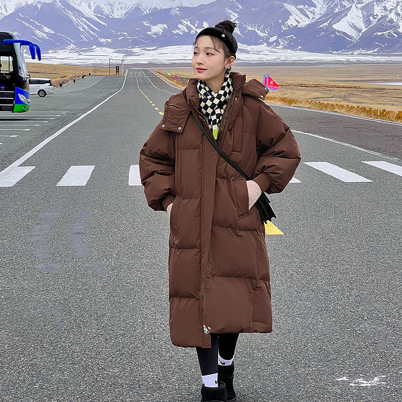 LEMI™ - Bequeme wasserdichte, lange Pufferjacke mit Kapuze